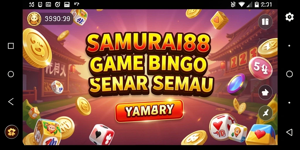 Tampilan menarik gameplay Bingo di SAMURAI88