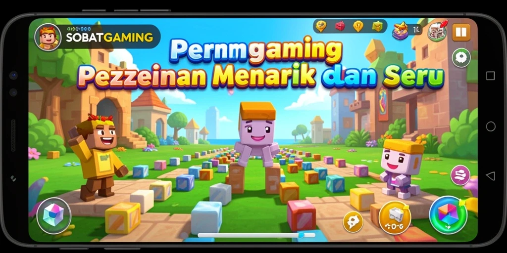 Tampilan gameplay SOBATGAMING dengan puzzle menantang yang mengasah otak.